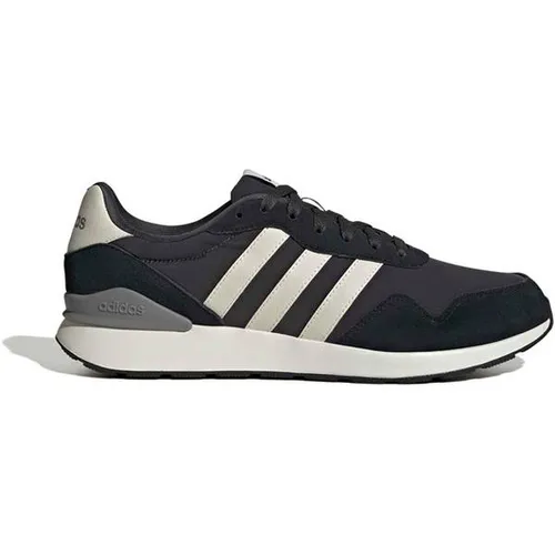 ADIDAS Herren Halbschuhe Run 60s 4.0 - Stylische Halbschuhe mit Retro-Design, gefertigt aus atmungsaktivem Textil und Leder. Ideal für jeden Tag, bieten sie Komfort durch eine dämpfende EVA-Zwischensohle und optimalen Halt dank stabilisierenden Overlays.
