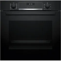 Bosch HBA517GS4 Einbau-Backofen/Herd mit Sonderzubehör, HBG537BB4 + HEZ538000, Einbau-Backofen, Clip-Auszug - Schwarz