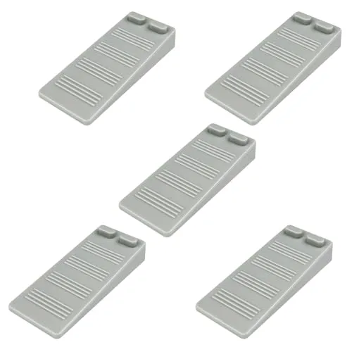 Gvolatee 5 Stück türstopper boden gris, Höhenverstellbar kratzfester Rutschfester türkeil gummi hoch, Ungiftig Kein Unangenehmer Geruch türpuffer, Schutz für Balkontür, Arbeitszimmer, Kinderzimmer