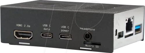 KKSB CASE 60573 - Gehäuse für Google Coral, Aluminium, schwarz/silber