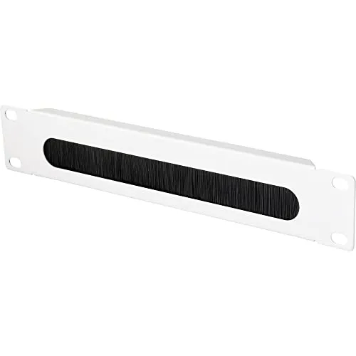 Renkforce RF-4759820 254mm 10 Zoll Netzwerkschrank-Bürstenleiste Festeinbau Geeignet für Schranktiefe: ab 300mm Grau