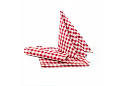 texpot Tischdecke Tischset Platzset Landhaus Karo Baumwolle Bauernkaro Vichy (4-tlg)