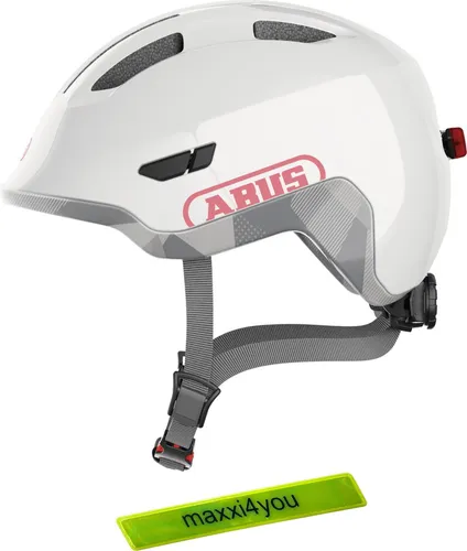 Abus Smiley 3.0 ACE LED Fahrradhelm Weiß Größe S (45-50cm)