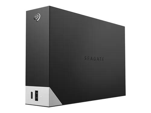 Seagate One Touch Hub 6 TB - Externe HDD-Festplatte schwarz/weiß, hohe Speicherkapazität und USB-C Anschlüsse für vielseitige Nutzung