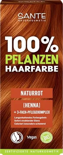 Sante 100% Pflanzenhaarfarbe Naturrot 06 – Haarfarbe ohne Chemie - Die SANTE Pflanzenhaarfarbe in Naturrot 06 bietet intensive Farbe mit 100 % natürlichen Inhaltsstoffen. Ideal für strahlenden Glanz und Pflege ohne chemische Zusätze. Perfekt für gesund aussehendes Haar.