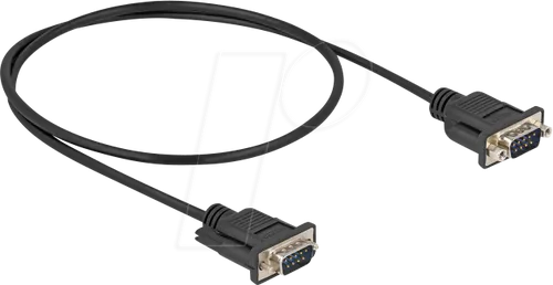 DELOCK 87839 - Kabel Seriell, RS-232, Stecker, Slim, 0,5 m