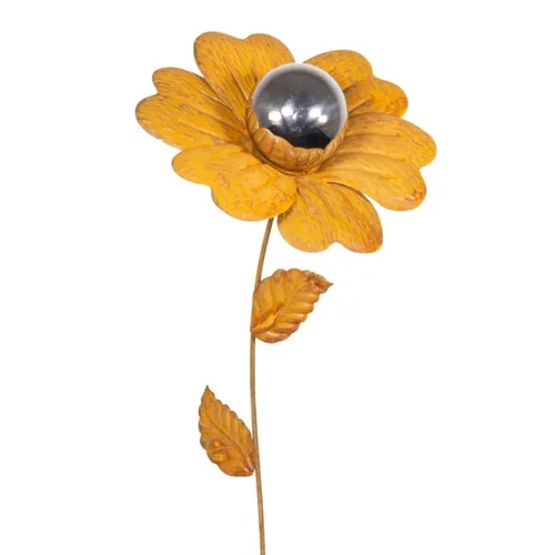 CIM Edelrost Gartenstecker Blume Heidenelke S Gesamthöhe: 92cm Garten Deko