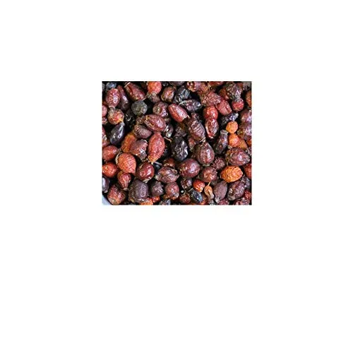 Vitality Hagebuttenfrüchte ganz - schonend getrocknete Früchte, sehr hohe Qualität, Einzelkräuter und Leckerli für Pferde, Pferdekräuter, mit hohem Vitamin C Gehalt (500 g)