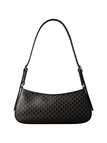 Calvin Klein Schultertasche EMBLEM AOP SMALL SHOULDER BAG in schwarz von Calvin Klein