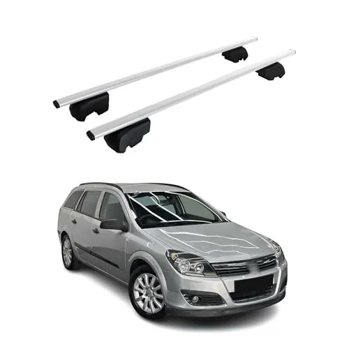 OMAC Dachträger für Opel Astra H Caravan Typ L35 - Dachgepäckträger aus hochwertigem Metall, leicht und abnehmbar, ideal für Fahrräder und Skiausrüstung. Wasserdicht und aerodynamisch für sicheres Fahren.