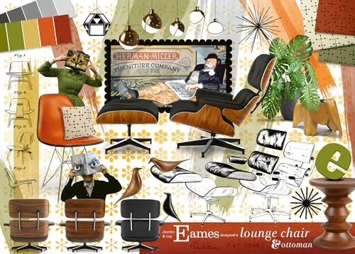 Ravensburger Puzzle 12000399 - Eames Design Klassiker - 1000 Teile Puzzle für Erwachsene und Kinder ab 14 Jahren, Design-Puzzle