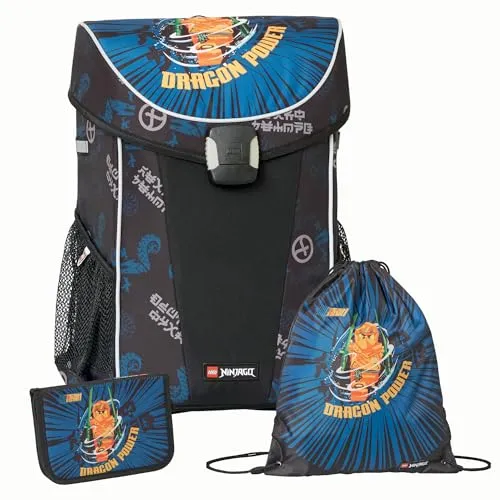 SKANDO BAGS NINJAGO Easy Light Schulranzen-Set
