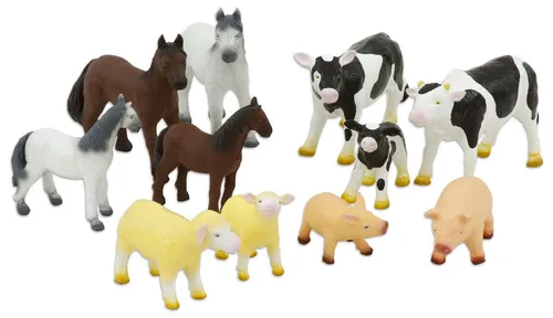 Betzold Spielfigur Bauernhoftiere, 11-tlg. Set