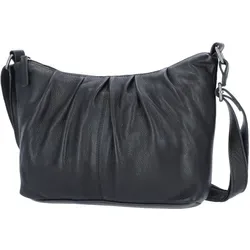 The Skandinavian Brand Damen Ledertasche, Schultertasche  schwarz