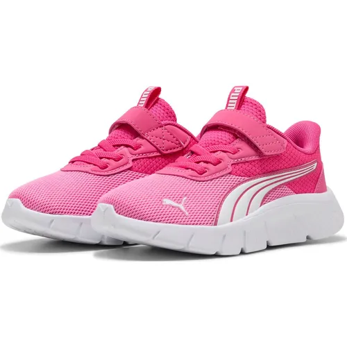 Puma Flexfocus Modern AC+ PS - Glowing Pink für Kinder - Fitnessschuhe & Laufschuhe für Kinder mit atmungsaktivem Mesh-Obermaterial, das zu 20% aus recycelten Materialien besteht. Ideal für aktive Kinder von 4 bis 8 Jahren.