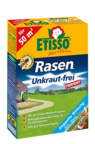 ETISSO® Rasen Unkraut-frei perfekt 50 ml für 50 m² - Unkrautvernichter Herbizid