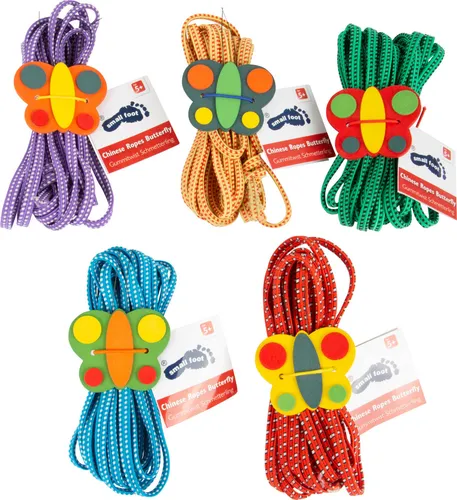 Gummitwist Schmetterling Hüpfspiel Bewegung Springseil Hüpfgummi Sport Kinder
