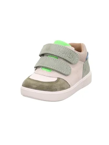 Superfit SUPIES Sneaker, Mehrfarbig 9040, 26 EU - Sneaker für Mädchen mit herausnehmbarer Einlegesohle aus chromfreiem Leder und 2 Klettverschlüssen für einfachen Einstieg und optimalen Halt.