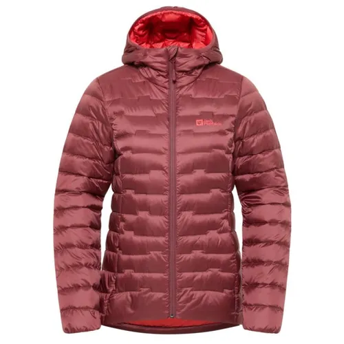 Jack Wolfskin PASSAMANI Daunenjacke Damen - red ochre, Größe XS - Funktionsjacke mit Pertex Quantum-Technologie; wasserabweisend, winddicht und atmungsaktiv für optimalen Komfort in der Natur.