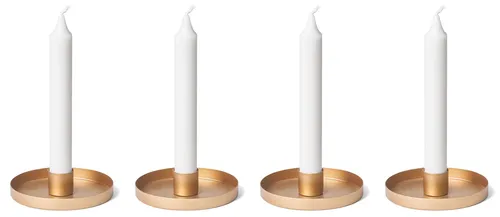Novaliv Standkerzenhalter 2x Gold Stabkerzenhalter