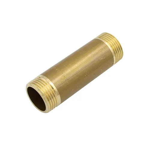 General Fittins Gewindefitting Messing Rohrdoppelnippel 1 Zoll x 100mm DN25 Langnippel Fitting