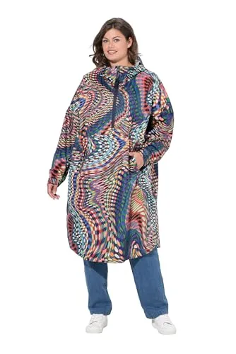 Laurasøn Funktionsjacke Funktions-Regencape Unisex Print Kapuze - Funktionsjacke für alle Geschlechter, wasserabweisend und mit praktischer Kapuze für optimalen Schutz bei Regen.