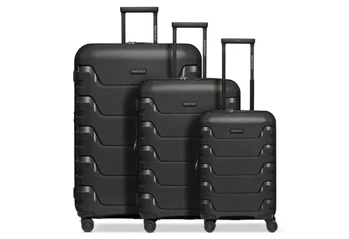 SMARTBOX Hartschalen Koffer-Set 3-teilig | Erweiterbar & leicht - Koffer-Set aus robustem Polypropylen, erweiterbar um 3 cm, mit TSA-Schloss und 360° drehbaren Doppelrollen für komfortables Reisen.
