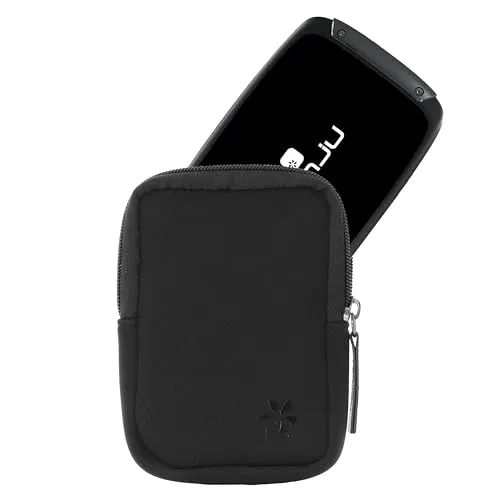 honju Bike Neopren Tasche für TomTom Rider 500/550 / 50 LE (Displayschutz, Schutz vor Kratzern & Schmutz) - schwarz