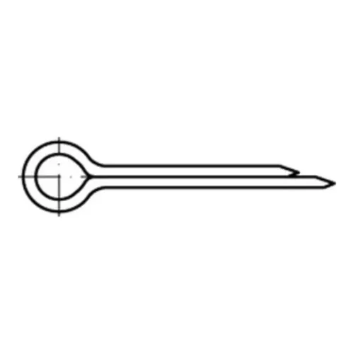 Splint DIN 94 Edelstahl A2 blank ø5 x 71mm - Eisenwaren - Hochwertiger Edelstahl Splint DIN 94, ideal für sichere Schraubverbindungen mit exakter Passform, korrosionsbeständig und langlebig.