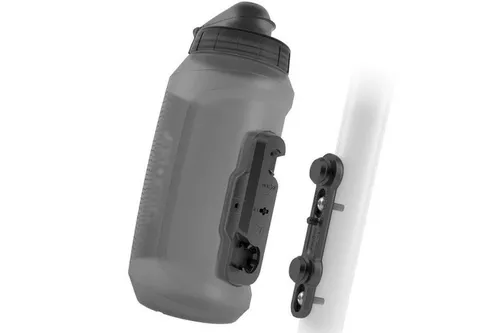 Fidlock Trinkflasche mit Bike Base Twist Set 750 ml - Transparent - Trinkflasche für Radfahrer, mit innovativem Twist-Mechanismus für sicheren Halt und einfache Handhabung während der Fahrt.