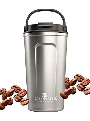 Produktbild Greens Steel Wiederverwendbarer Kaffeebecher To Go