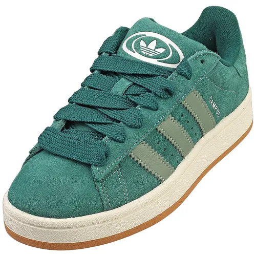 adidas Herren Campus 00S grüne Fashion Sneaker - 38 EU - Sneaker aus Wildleder in trendigem Grün, ideal für Freizeit und Beruf. Bequeme Textil-Innensohle und Gummi-Laufsohle für optimalen Komfort.
