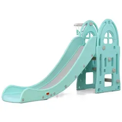 Moni Kinderrutsche Alegra 18016 mit Basketballkorb, 172 cm Rutschlänge