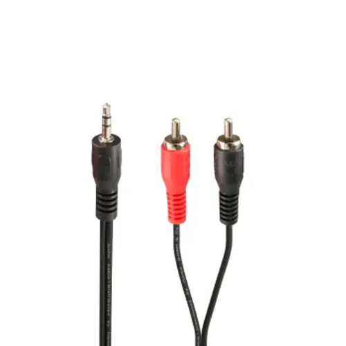 Hama Audio-Kabel, 3,5-mm-Klinken-Stecker - 2 Cinch-Stecker, 2 m