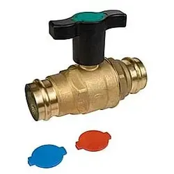 Giacomini Kugelhahn 15mm R851VY mit Pressanschluss und Flügelgriff