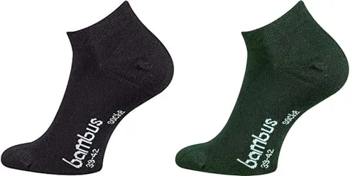 TippTexx 24 12 Paar Ökotex Sneakersocken Bambussocken, handgekettelte kurze Socken mit zusätzlicher Garantie (as3, numeric, numeric_43, numeric_46, regular, regular, Schwarz/Anthrazit)