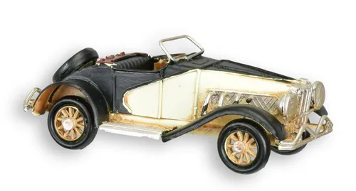 Aubaho Dekoobjekt Oldtimer Blechmodell - Retro Design - Stilvolles Dekoobjekt im Retro-Design aus Blech, ideal für Liebhaber klassischer Automobile. Perfekt zur Verschönerung Ihres Wohnraums.
