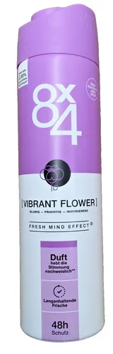 8x4 Vibrant Flower Deo Spray 48h Schutz 150ml