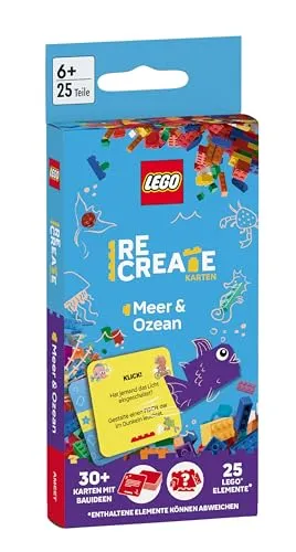 LEGO® - ReCreate Karten - Meer & Ozean: mit LEGO Elementen