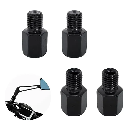 Stück Motorroller Spiegel Adapter, Motorrad Spiegeladapter M10 Rechts auf M10 Links/Rechts, Adapter M10 Rechtsgewinde auf M10 Linksgewinde/Rechtsgewinde 4