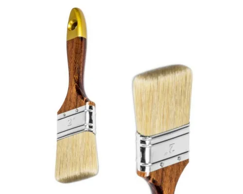 Prima-Online Flachpinsel PREMIUM Flachpinsel, Naturborsten, Lackierpinsel Holz-Griff lakiert, (10 St., Flachpinsel 1'', 25mm)