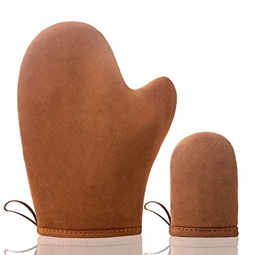Selbstbräuner Handschuh 2 Stück, Handschuh Selbstbräuner Bräunungshandschuh Tanning Handschuh Selbstbräuner Rücken Applikator Self Tan Handschuh für Selbstbräuner