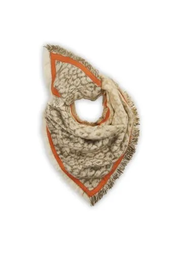 CODELLO JACQUARD TRIANGLE RECYCLED POLYESTE - Schals für Damen, umweltfreundlich aus recyceltem Polyester und mit stilvollem Jacquard-Muster für einen eleganten Look.