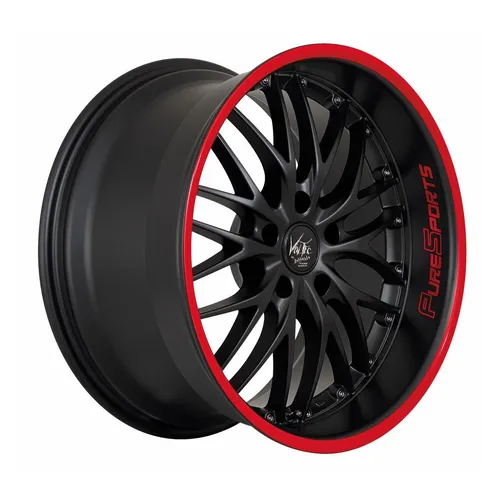 Barracuda Voltec T6 mattblack PureSports mit rotem Trim in rot von Barracuda