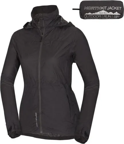 Wasserdichte Packbare Damen Outdoorjacke NORTHFINDER Northkit Schwarz Schwarz XXL