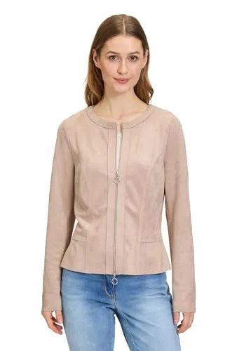 Betty Barclay Damen Blazer-Jacke mit Reißverschluss Powder Pearl, 36 - Funktionsjacken aus hochwertigem Material für besten Tragekomfort und Langlebigkeit. Figurnah geschnitten für eine elegante Silhouette und vielseitige Styling-Möglichkeiten.