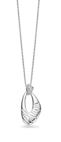 Orphelia Damen Halskette 925 Sterling Silber Zirkonia 45 cm Silber ZH-4726