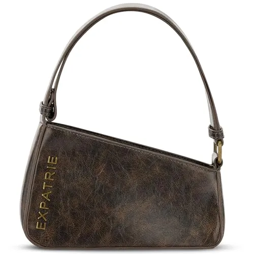 Expatrié Schultertasche Georgia – Vintage Asymmetrisch & Wasserabweisend - Schultertaschen – Die stilvolle 