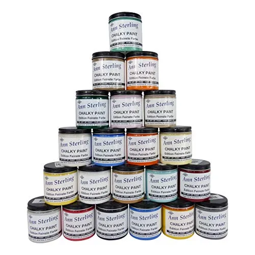 Ann Sterling Kreidefarbe Shabby Chic Farbe: 250ml. Lack Chalky Paint (Minty)