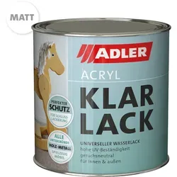 Bautenlacke Aqua Acryl-Klarlack Matt 125ml 300405025318